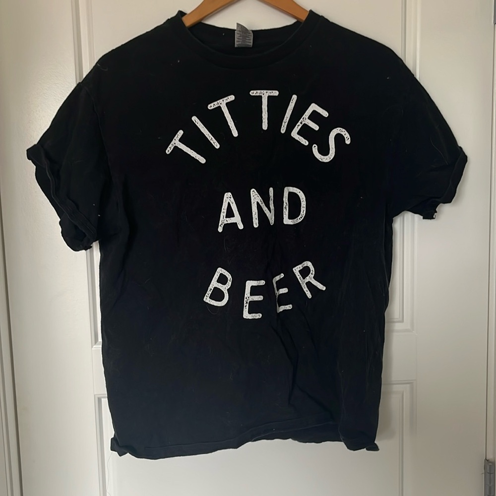 Celebrate your love with this biker shirt. Size large